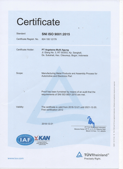 iso certificate